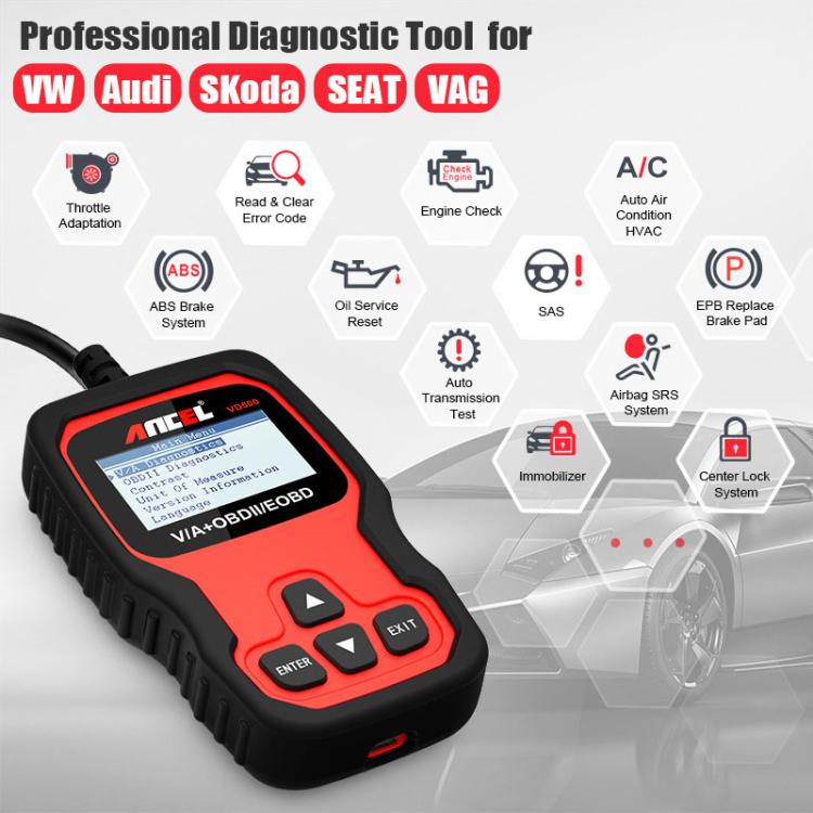 Ancel VD500 For Volkswagen / Audi / Skoda / Seat Automotive Diagnostic Scan Tool Ancel VD500 For Volkswagen / Audi / Skoda / Seat Automotive Diagnostic Scan Tool